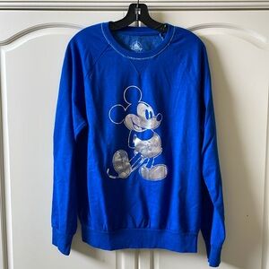 Disney Parks Wishes Come True Blue Sweatshirt Mickey Mouse